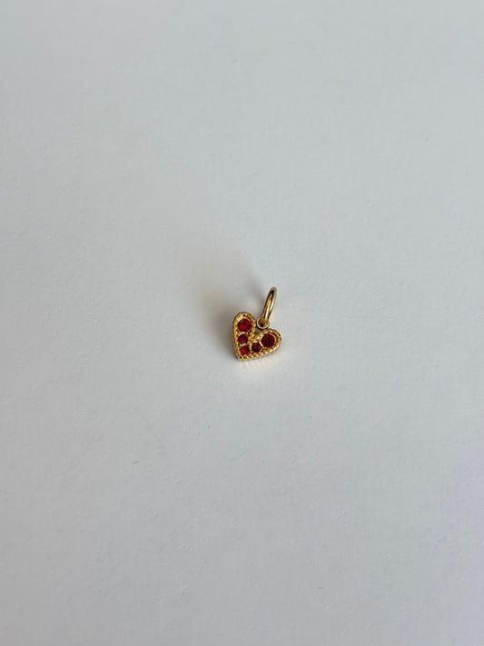Charm Cuoricino Zirconi