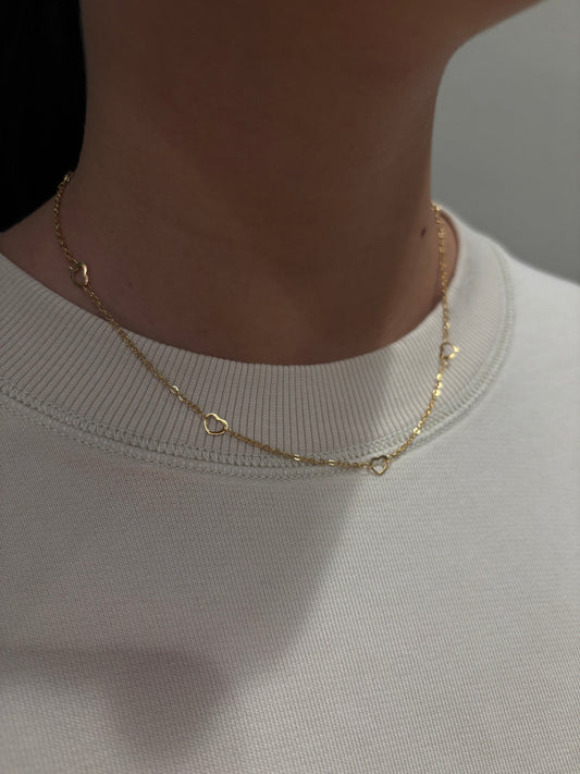 Collana Cuoricini
